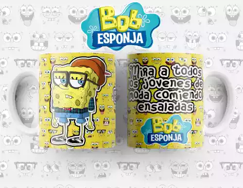 vectores plantilas CARICATURA,BOB ESPONJA,